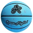 thumbnail image 1 of A Plus Collectibles Official Space Flight 1 Leather Game Basketball, Indoor/Outdoor Court, Full Size Kids & Adult Size 7, 29.5"… (Neptune Blue), 1 of 3