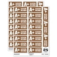 thumbnail image 1 of A Plus Good Work Teacher Student School Sticker Set - Brown - Matte Finish - 2.00" Large, 1 of 7