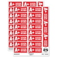 thumbnail image 1 of A Plus Good Work Teacher Student School Sticker Set - Red - Matte Finish - 2.00" Large, 1 of 7