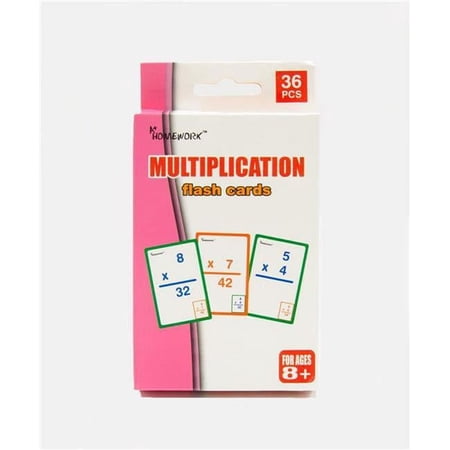 A Plus Homework 2334613 Multiplication Flash Cards, Case of 48
