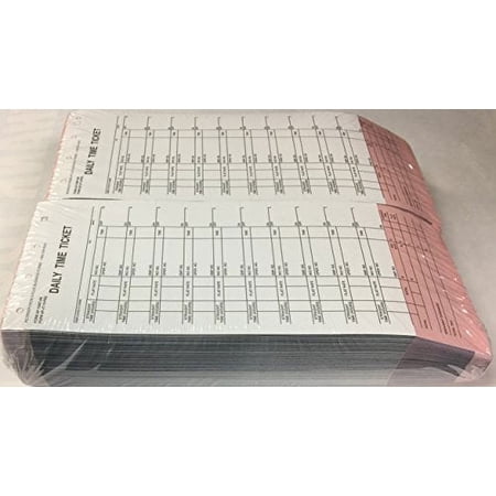 A Plus Mechanic's Daily Time Ticket AP-1508T-AB, 250 Quantity (V8)