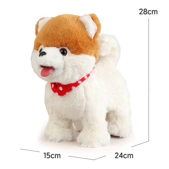 A Plush Walking Samoyed Dog Toy For Kids With Licking Barking And Singing Interactive Puppy With Remote Leash