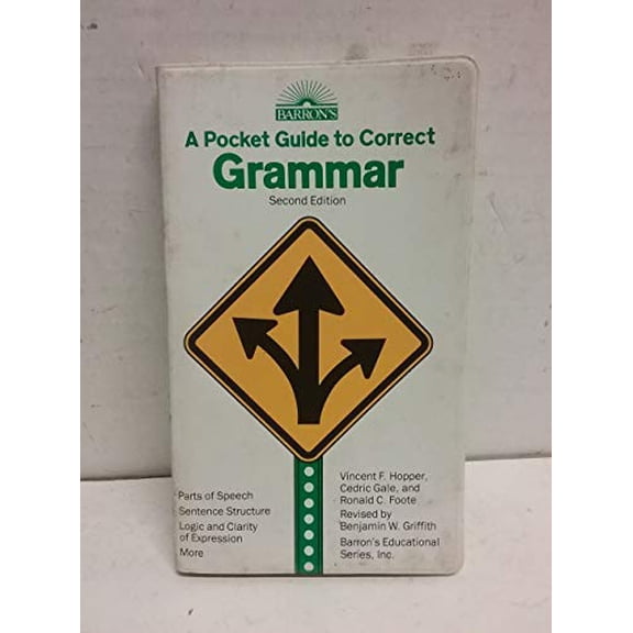 Pre-Owned A Pocket Guide to Correct Grammar (Barron's Educational Series) Paperback - USED