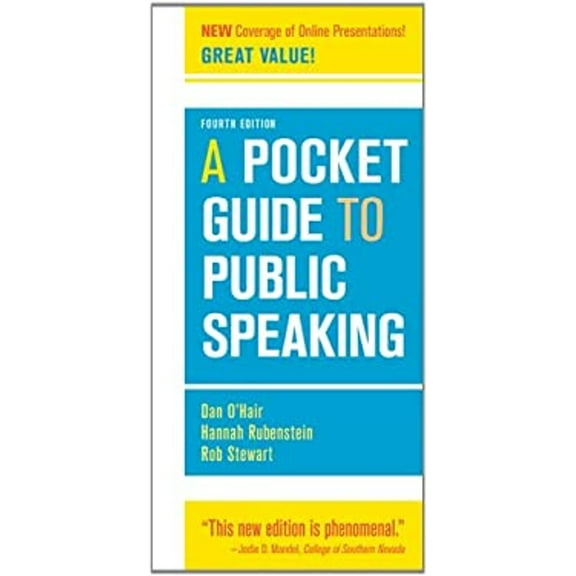 Pre-Owned A Pocket Guide to Public Speaking (Unknown) 1457601842 9781457601842