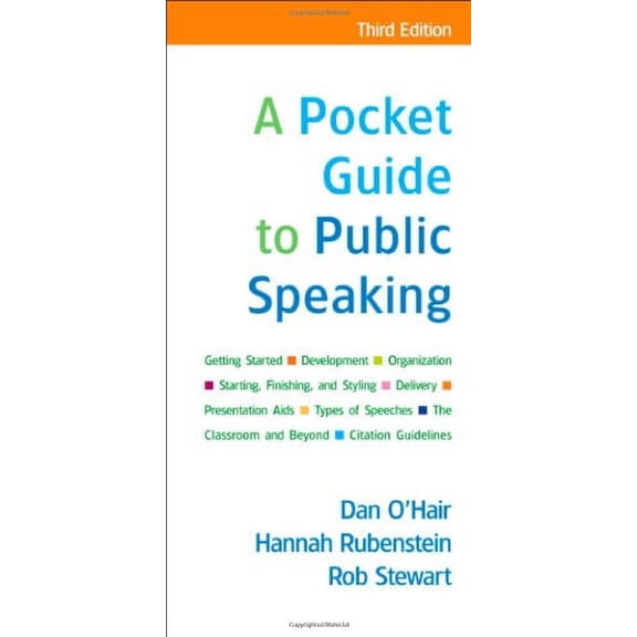 Pre-Owned A Pocket Guide to Public Speaking (Paperback) by Dan O'Hair, Hannah Rubenstein, Rob Stewart