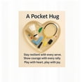thumbnail image 1 of A Pocket Hug for Sports-Themed Valentines Day Gifts, Heart Pocket Hug Token with Greeting Cards, for Tennis, Badminton, Football, Golf Players, 1 of 2