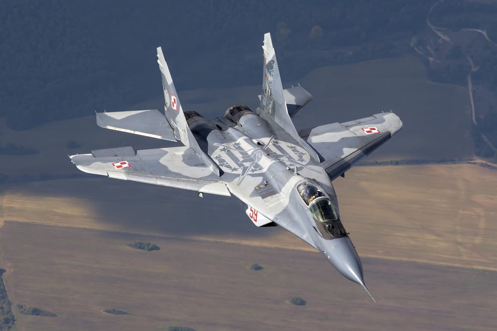 A Polish Air Force MiG-29 aircraft Canvas Art - Daniele FaccioliStocktrek Images (18 x 12)