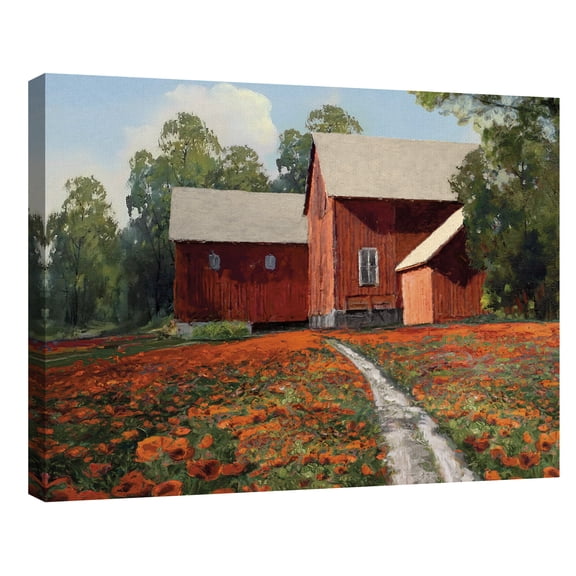 A Poppy Patch by Mark Chandon Poppy Flower Canvas Art