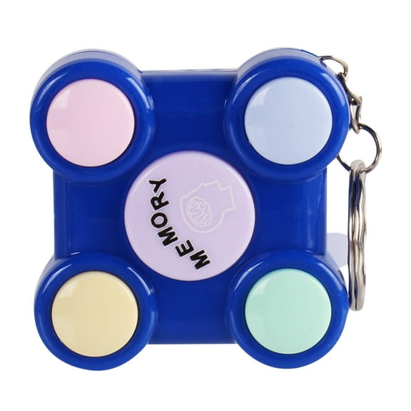 A Portable Electronic Memory Game Keychain With Luminous Buttons For Hand Eye Coordination And Brain Training