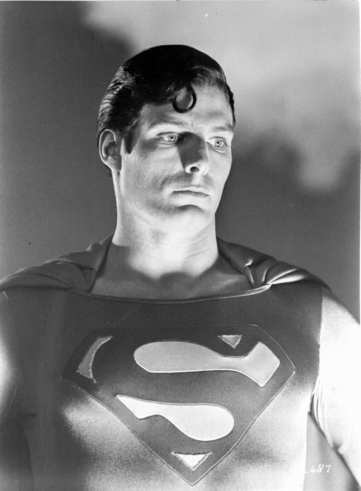Black and White Superman Portrait Photo Print (8 x 10)