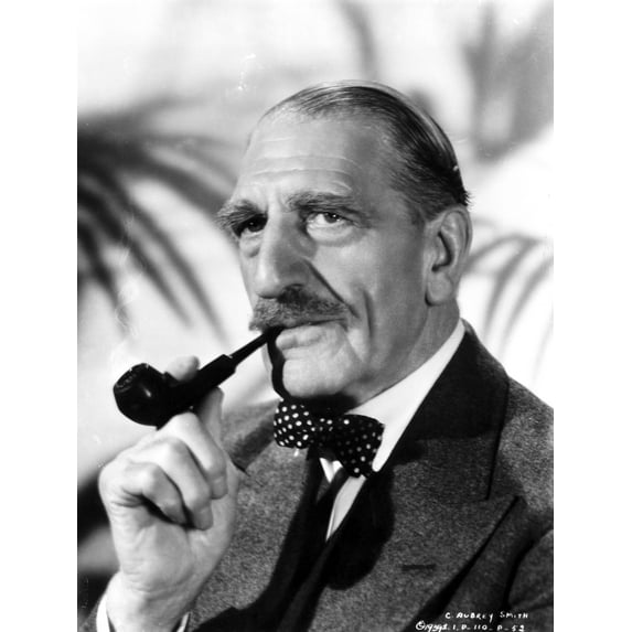 A Portrait Of C Aubrey Smith Smoking A Pipe Photo Print (8 x 10)