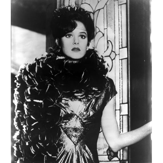 A Portrait Of Debra Winger Wearing A Ruffled Scarf Photo Print (8 x 10)