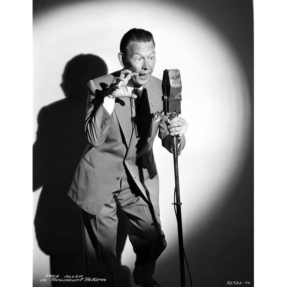 A Portrait Of Fed Allen with A Microphone Photo Print (8 x 10)