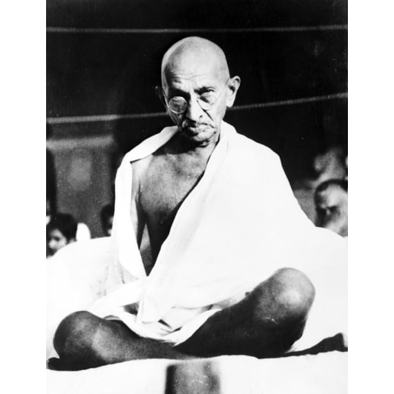 A Portrait Of Mahatma Ghandi Photo Print (8 x 10)