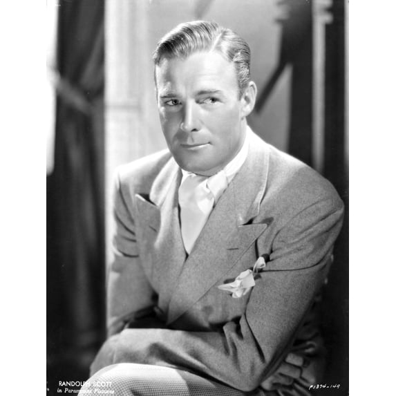 A Portrait Of Randolph Scott Photo Print (8 x 10)