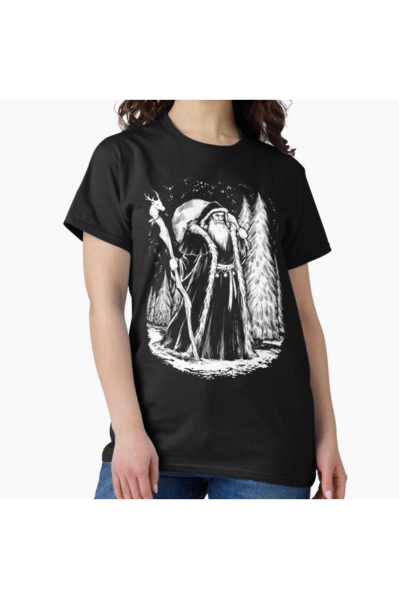 A Portrait Of Saint Nicholas The Original St. Nick Claus Holiday - Premium Fabric G13077 Unisex T-Shirt, Up to Size 5XL