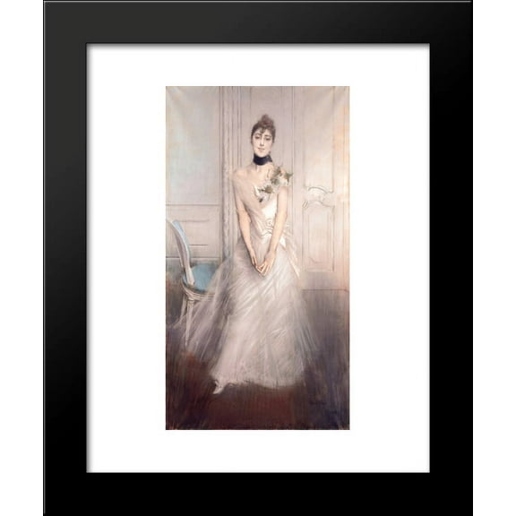 A Portrait of Emiliana Concha de Ossa 20x24 Framed Art Print by Giovanni Boldini