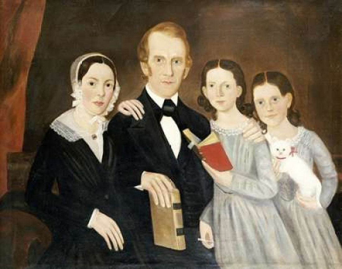 A Portrait of a Family Canvas Art - American School (22 x 28)