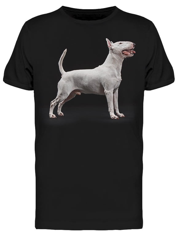 A Posing Bull Terrier T-Shirt Men -Image by Shutterstock, Male Large