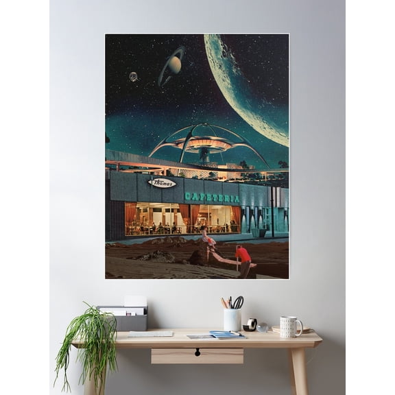 A Postcard From Year 2346 Poster Wall Art, Modern Wall Decor For Living Room Bedroom, 16x24 UNFRAMED