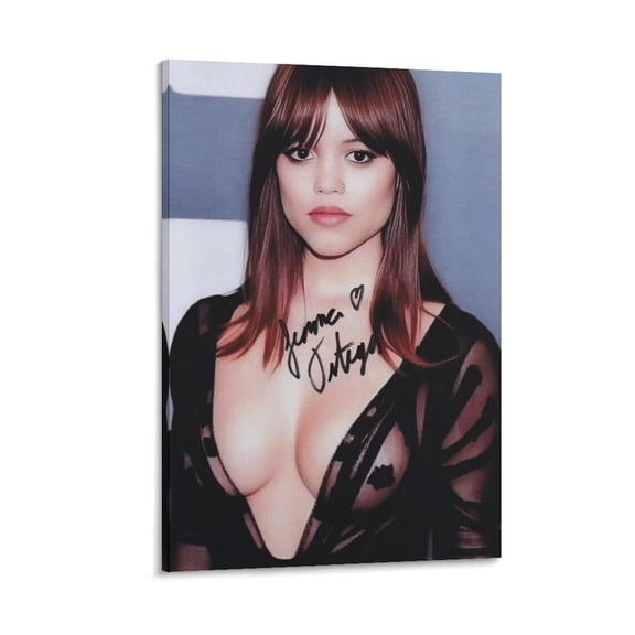 A Poster Signed by Jenna Ortega (10) Poster Cool Artworks Painting Wall Art Canvas Prints Hanging Picture Home Decor Posters Gift 24x36inch(60x90cm)