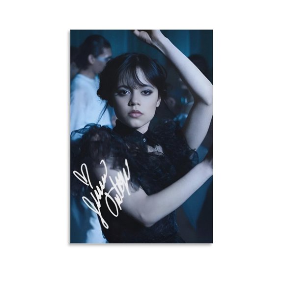 A Poster Signed by Jenna Ortega (8) Picture Print Canvas Poster Wall Paint Art Posters Decor Modern Home Artworks Gift 20x30inch(50x75cm)