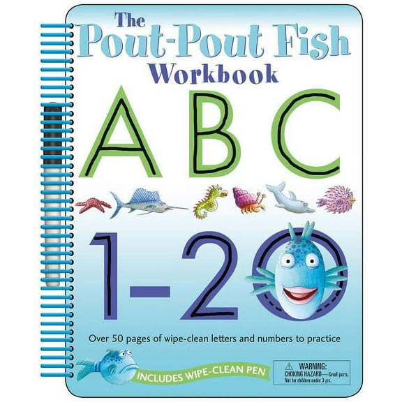 Pout-Pout Fish Novelty The Pout-Pout Fish: Wipe Clean Workbook Abc, 1-20: Over 50 Pages of Wipe-Clean Letters and Numbers to Practice, (Spiral-Bound)