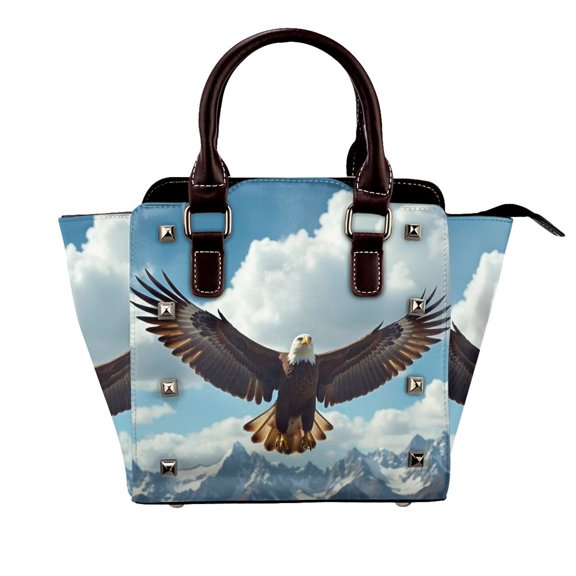 A Powerful Eagle (6) Rivet Fashion One-Shoulder Women's Handbag Tote Bag