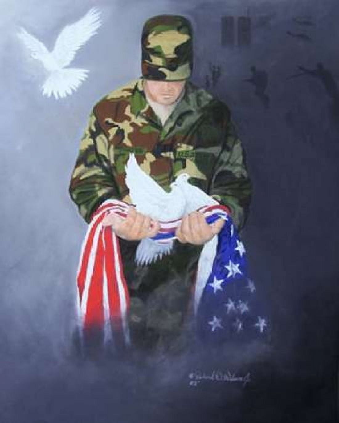 A Prayer for Peace Canvas Art - Richard Wilson (24 x 30)