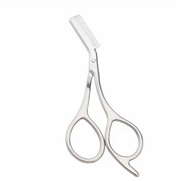 A Precision Eyebrow Scissors With Comb Stainless Steel Trimmer For Hair Removal