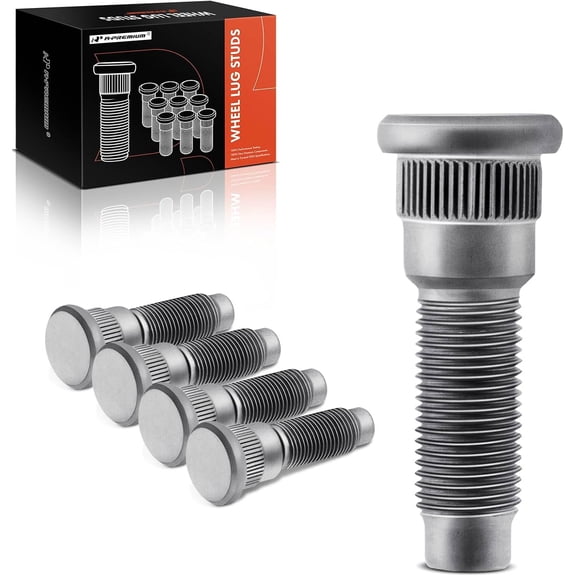 A-Premium 1/2 inch-20 Wheel Studs Compatible with Jeep Liberty Dodge Ram 2500/3500 Van Durango Dakota B250 Rear Driver or Passenger Side 5-PC Set