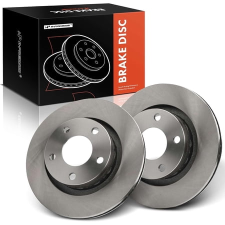 A-Premium 10.58 inch (268.8mm) Rear Vented Disc Brake Rotors Compatible with Select Volkswagen, Audi Models - Passat 2002-2004, A6 Quattro 2000-2004, S6 2002-2003, 2-PC Set