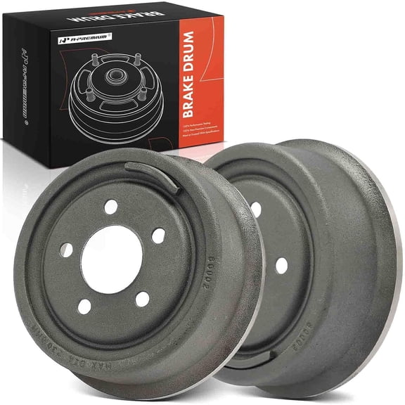 A-Premium 10.78 in (273.9 mm) Rear Brake Drums Set Compatible with Select Jeep Models - Wrangler 1990-1995/1997-2006, Cherokee 1990-2000, Comanche 1990-1992, TJ 1997-2006, Wagoneer 1990, 2 Pcs