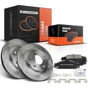 A-Premium 10.94 in (278 mm) Front Vented Disc Brake Rotors + Ceramic Pads Kit Compatible with Select Chevrolet, Oldsmobile and Pontiac Models - Classic, Malibu, Alero, Cutlass, Grand Am, 6-PC Set