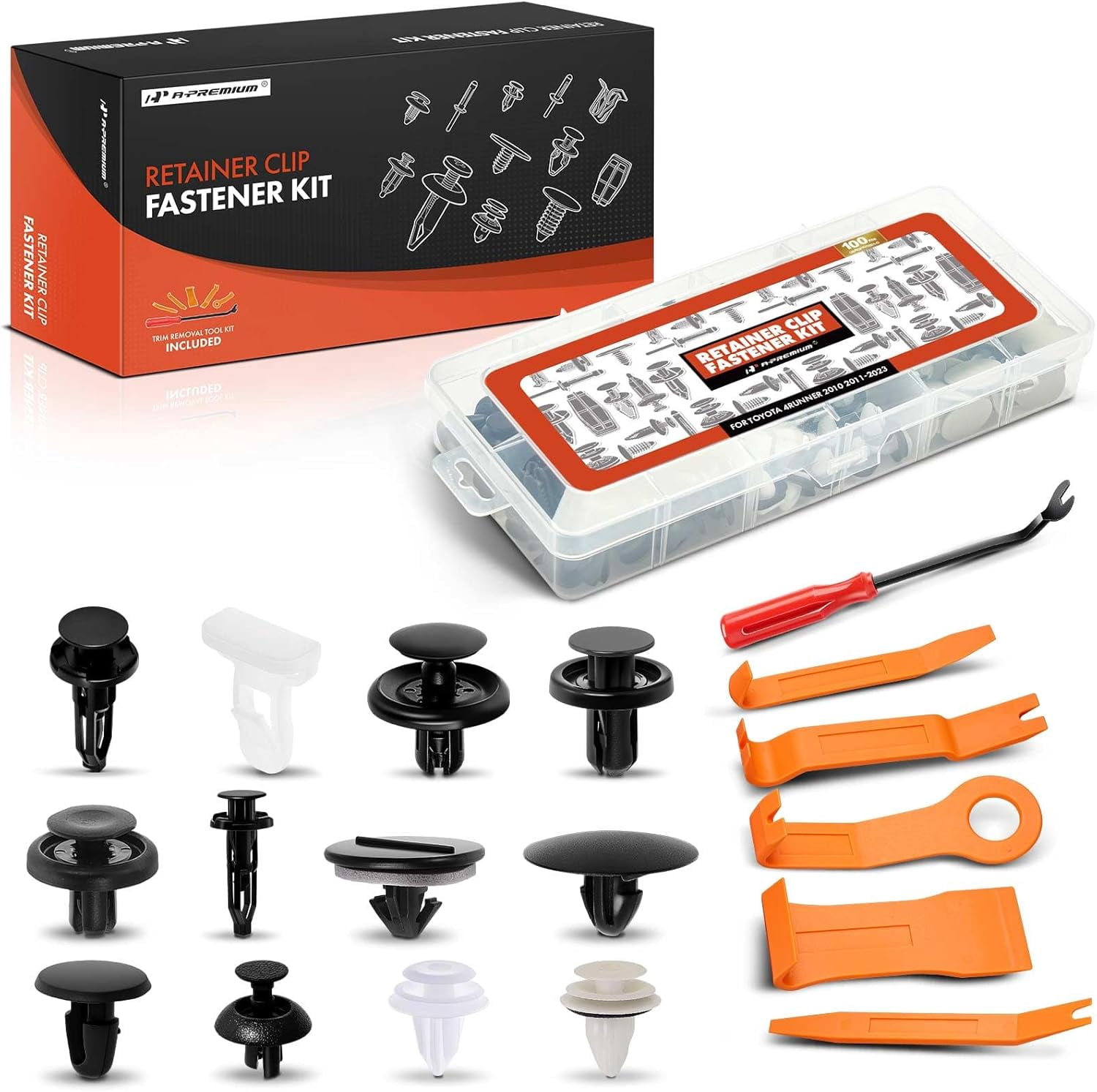 A-Premium 100 PCS (12 Sizes) Car Retainer Clips Kit Compatible with ...
