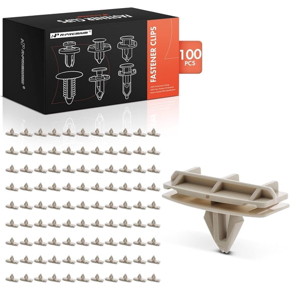 A-Premium 100PCS Nylon Fender Flare Car Retainer Fastener Push Pin Clips Compatible with Jeep Grand Cherokee 2007-2010 Wrangler 2002-2013 Liberty Dodge Durango Avenger Nitro Chrysler Pacifica Sebring
