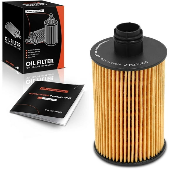 A-Premium 10K Miles Protection Oil Filter Compatible with Ram 1500 2014-2018, 1500 Classic 2019 & Jeep Series WK2 Grand Cherokee 2014-2020, 3.0L Diesel, Replace# 68109834AA, 68229402AA, CH11794