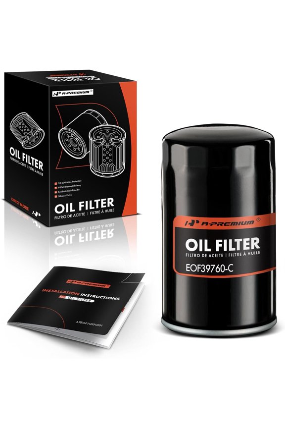 10K Miles Protection Spin On Oil Filter Compatible with Ford F-600, F-600 LPO, F-700, F-800, F-800 LPO & Dodge Ram 2500 & Chevy & Freightliner & Hino & Kenworth & Ram & Sterling Truck