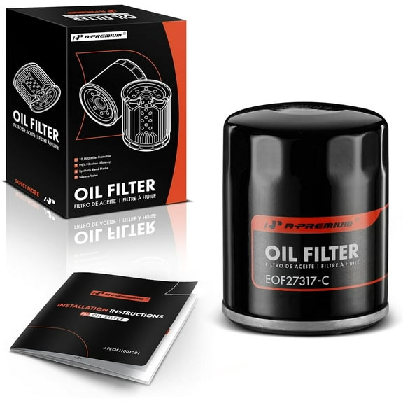 A-Premium 10K Miles Protection Spin On Oil Filter Compatible with Honda CR-V, Civic, Accord & Nissan Altima & Hyundai & Subaru & Chrysler & Acura & Mitsubishi & Infiniti, Replace# 68237532AA, PH7317