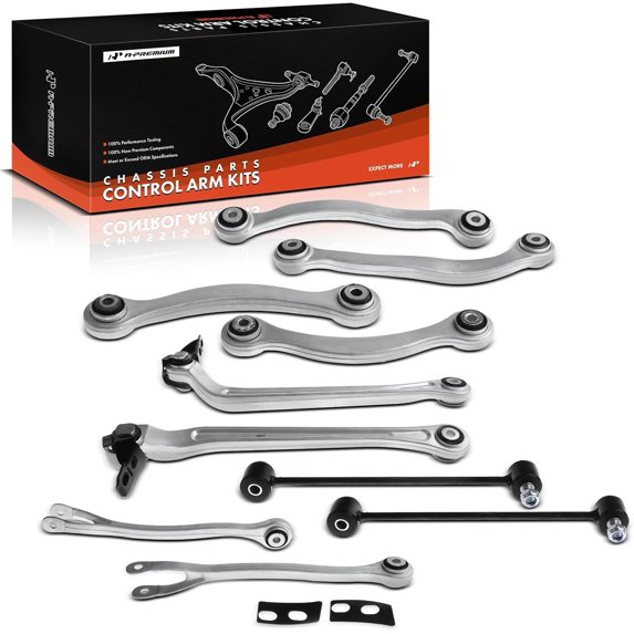 A-Premium 10Pc Complete Rear Suspension Control Arm Kit Compatible with Mercedes-Benz E3 03-09 E350 06-09 E500 03-06 CLS500 2006-2011