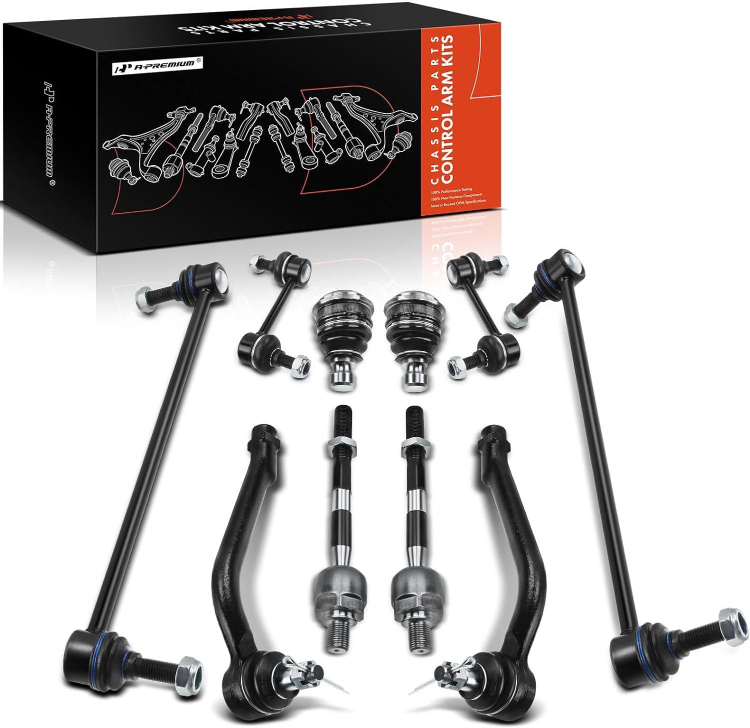 10-Piece Front Suspension Kit For Hyundai Santa Fe 2007-2012 & Kia Sorento 2011-2013