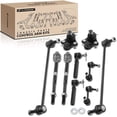thumbnail image 1 of A-Premium 10Pcs Front & Rear Suspension Kit Sway Bar Link Ball Joint Tie Rod End Compatible with Honda CR-V CRV 2007-2011 2.4L, 1 of 8