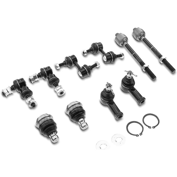 A-Premium 10Pcs Front & Rear Suspension Kit Sway Bar Link Tie Rod End Ball Joint Compatible with Dodge Stratus Chrysler Sebring 2001-2005