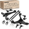 thumbnail image 1 of A-Premium 10Pcs Front Suspension Kit Lower Control Arm and Ball Joint Assembly Sway Bar Link Tie Rod End Compatible with Honda Civic 2001 2002 2003 2004 2005, 1 of 9