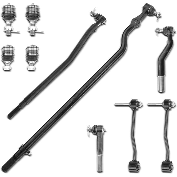 A-Premium 10Pcs Front Suspension Kit Sway Bar Link Stabilizer Link Tie Rod End Ball Joint Compatible with Ford F-250 Super Duty F-350 Super Duty 2000-2004 Excursion 2000-2005 4WD