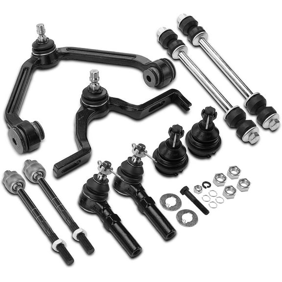 A-Premium 10Pcs Front Suspension Kit, Upper Control Arm, Sway Bar Link, Tie Rod End, Ball Joint, Compatible with Ford Explorer 1995-1997 Mercury Mountaineer 1997