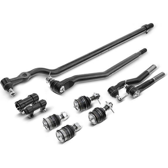 A-Premium 10Pcs Suspension Kit Inner Outer Tie Rod End & Drag Link Adjusting Sleeve Ball Joint Compatible with Ford F-250 Super Duty F-350 Super Duty 1999-2004 Excursion 2000-2005 4WD