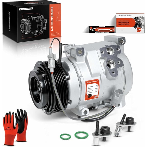 A-Premium 10S17C AC Compressor with Clutch, 7 Grooves, Compatible with Toyota 4Runner 2010-2020, FJ Cruiser 2010-2014, Tundra 2007-2014, 4.0L V6, R134a, PAG100, Silent Operation, Quality Guarantee