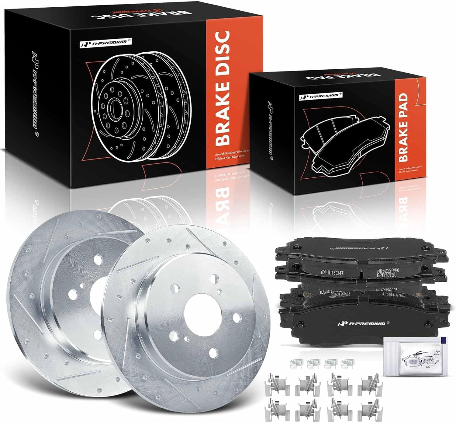 ラビットモア　ブレーキASSY A-Premium 11.06 inch (280.9mm) Rear Drilled and Slotted Disc Brake