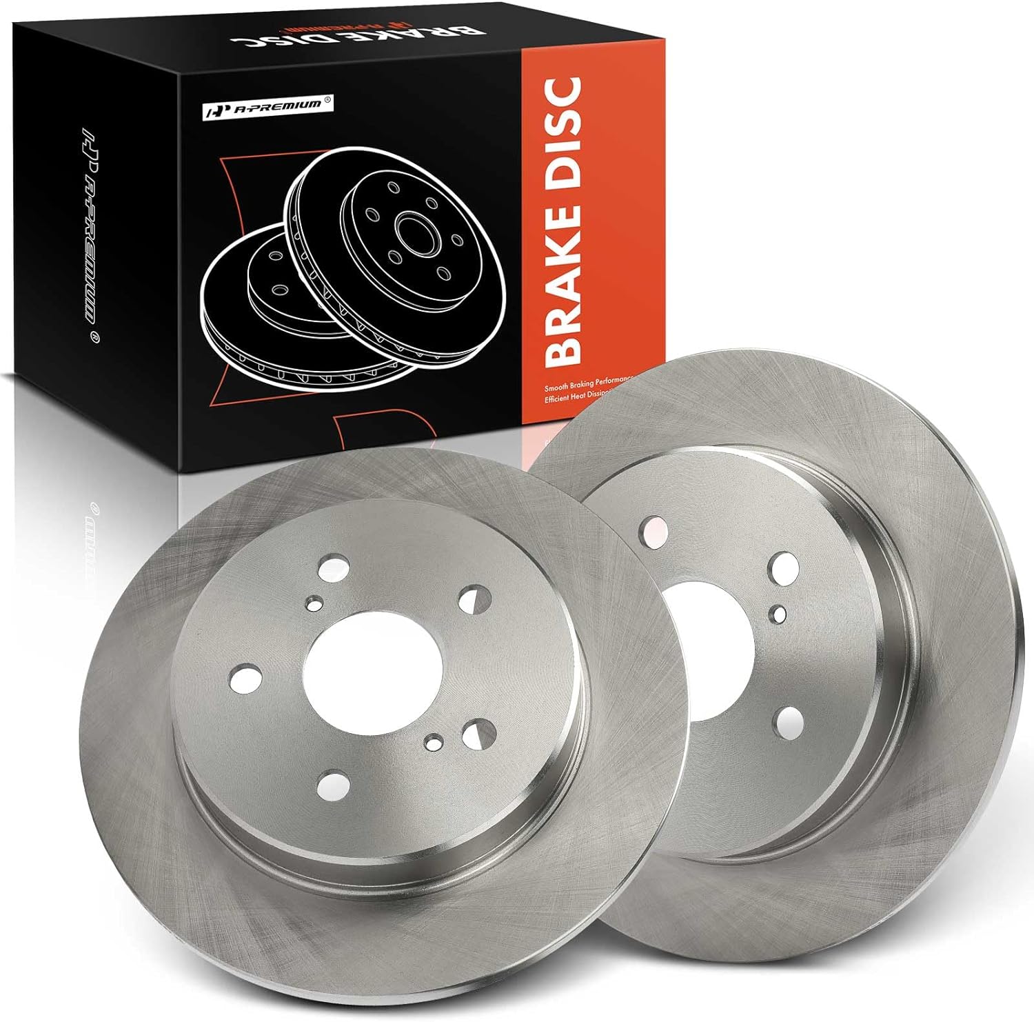 8-Piece Drilled & Slotted Brake Rotors & Pads Kit For Toyota Camry, Avalon, Lexus ES – Front & Rear Set